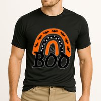 BOO Retro Halloween Rainbow Cooling Performance Crew T-Shirt