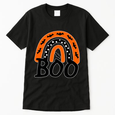 BOO Retro Halloween Rainbow Tall T-Shirt