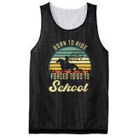 Born Ride Horses Forced To Go To School Cute Horse Girl Mesh Reversible Basketball Jersey Tank