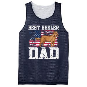 Best Red Heeler Dad American Flag Australian Cattle Dog Mesh Reversible Basketball Jersey Tank