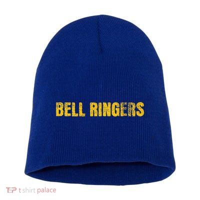 Bell Ringers Handbell With Angry Face Short Acrylic Beanie