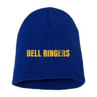 Bell Ringers Handbell With Angry Face Short Acrylic Beanie