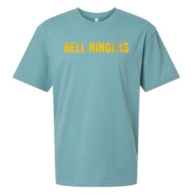 Bell Ringers Handbell With Angry Face Sueded Cloud Jersey T-Shirt