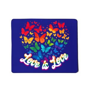 Butterfly Rainbow Heart Love Lesbian Lgbt Pride Month Gift Mousepad