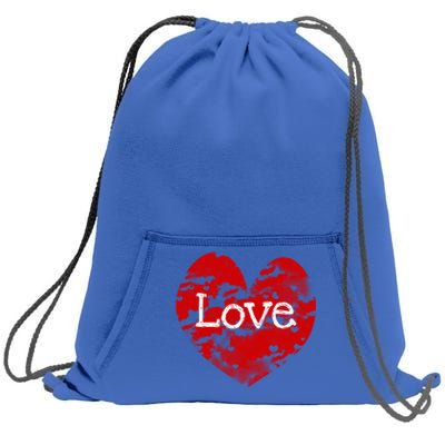 Big Red Heart Valentines Day Tee Cute Vgiftday Love Couple Gift Sweatshirt Cinch Pack Bag