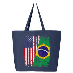 BRAZILIAN ROOTS | Half American Flag | BRAZIL 25L Jumbo Tote