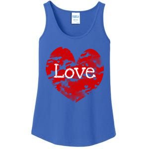 Big Red Heart Valentines Day Tee Cute Vgiftday Love Couple Cute Gift Ladies Essential Tank