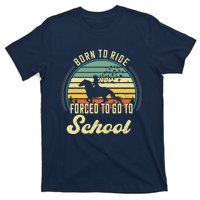 Born Ride Horses Forced To Go To School Cute Horse Girl T-Shirt