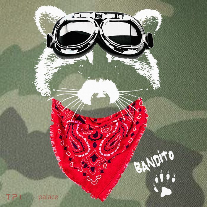 Bandito Raccoon In Red Scarf And Goggles Legacy Tie Dye Trucker Hat