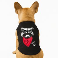 Bandito Raccoon In Red Scarf And Goggles Doggie Tank