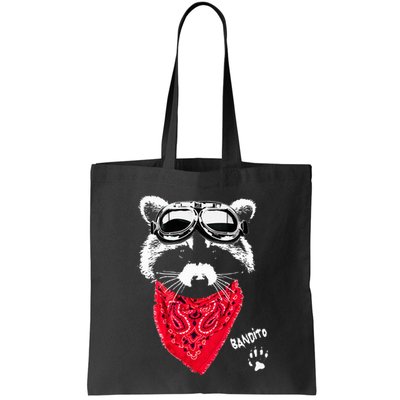 Bandito Raccoon In Red Scarf And Goggles Bag