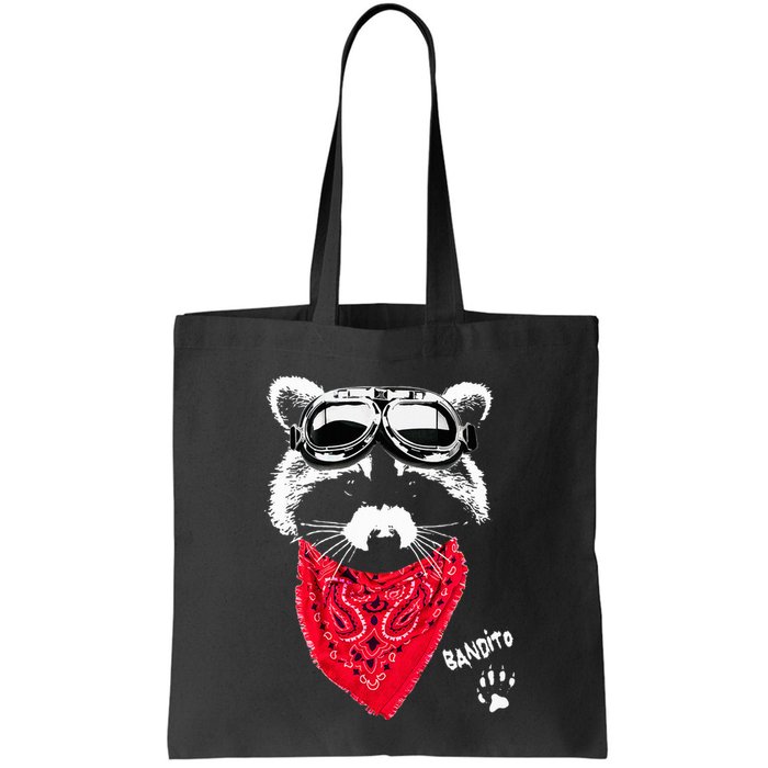 Bandito Raccoon In Red Scarf And Goggles Bag