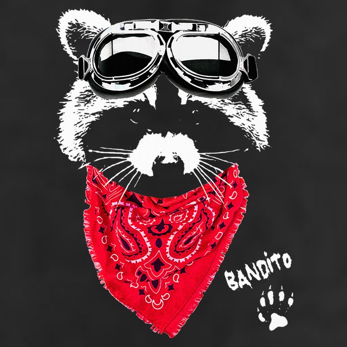 Bandito Raccoon In Red Scarf And Goggles Golf Towel