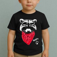 Bandito Raccoon In Red Scarf And Goggles Toddler T-Shirt