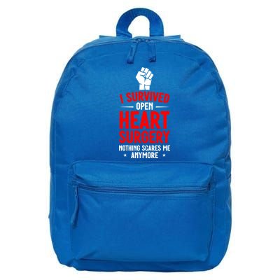 Bypass Recovery I Survived Open Heart Surgery Recovery Gift 16 in Basic Backpack
