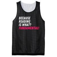 Because Reading Is What Fundamental Mesh Reversible Basketball Jersey Tank