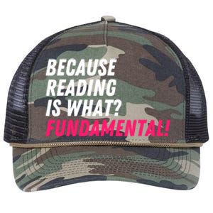 Because Reading Is What Fundamental Retro Rope Trucker Hat Cap