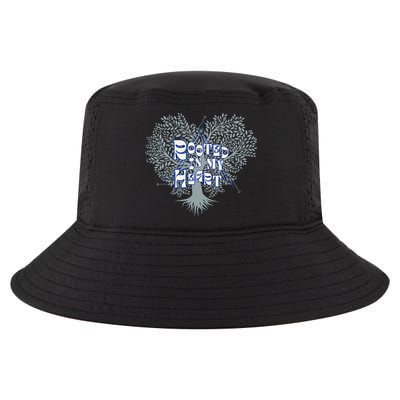 Blue Rooted in my Heart Cool Comfort Performance Bucket Hat