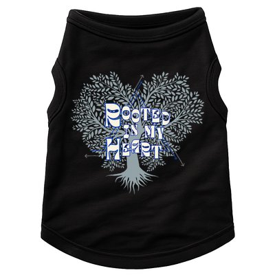 Blue Rooted in my Heart Doggie Tank