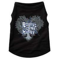 Blue Rooted in my Heart Doggie Tank