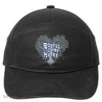 Blue Rooted in my Heart 7-Panel Snapback Hat