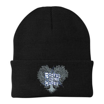 Blue Rooted in my Heart Beanie