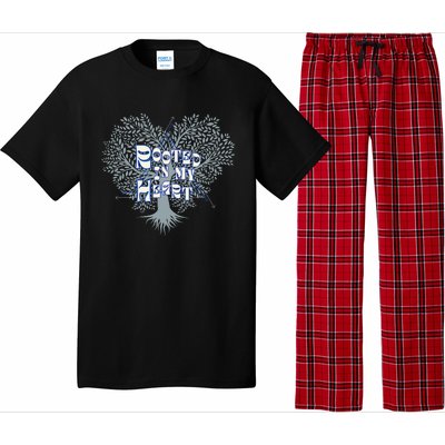 Blue Rooted in my Heart Pajama Set