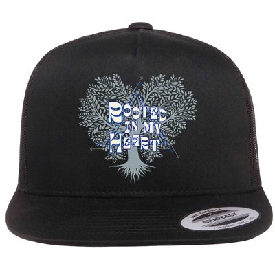 Blue Rooted in my Heart Flatbill Hat