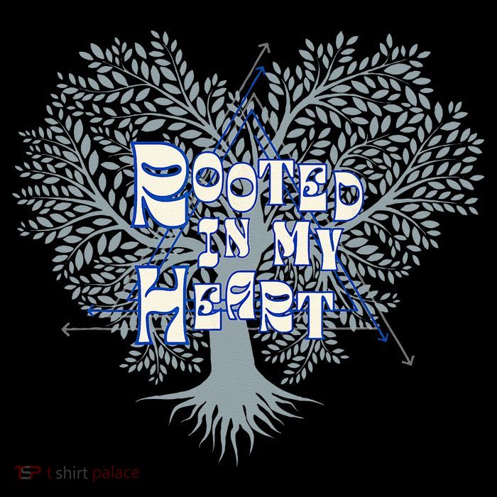 Blue Rooted in my Heart Sustainable Beanie