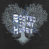 Blue Rooted in my Heart 25L Jumbo Tote