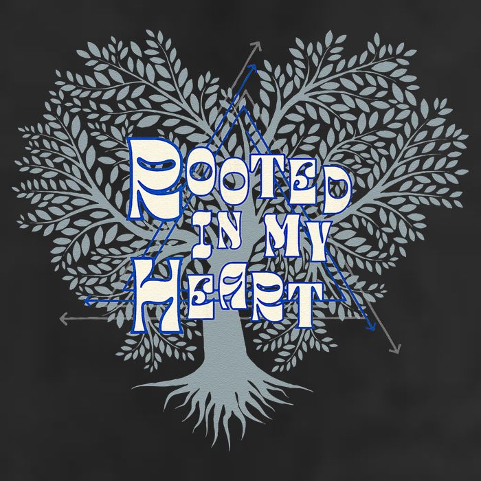 Blue Rooted in my Heart 25L Jumbo Tote