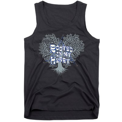 Blue Rooted in my Heart Tank Top