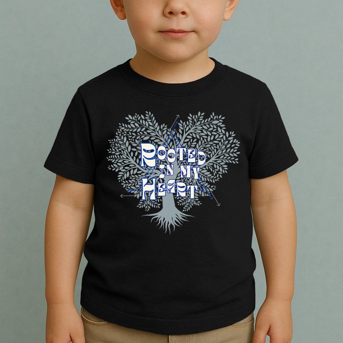 Blue Rooted in my Heart Toddler T-Shirt