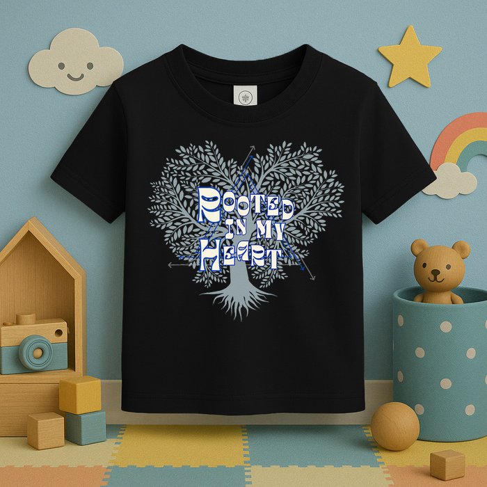 Blue Rooted in my Heart Toddler T-Shirt