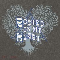 Blue Rooted in my Heart Cotton Canvas Backpack