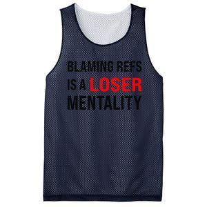 Blaming Refs Is A Loser Mentality Funny Saying Mesh Reversible Basketball Jersey Tank