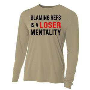 Blaming Refs Is A Loser Mentality Funny Saying Cooling Performance Long Sleeve Crew