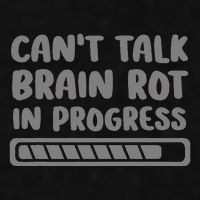 Brain Rot In Progress CanT Talk Gaming Brainrot Meme Ladies PosiCharge Tri-Blend Wicking Tank