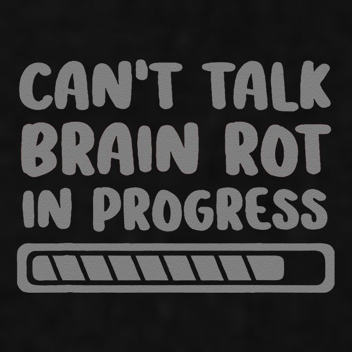 Brain Rot In Progress CanT Talk Gaming Brainrot Meme Ladies PosiCharge Tri-Blend Wicking Tank