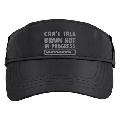 Brain Rot In Progress CanT Talk Gaming Brainrot Meme Adult Drive Performance Visor