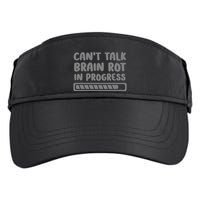 Brain Rot In Progress CanT Talk Gaming Brainrot Meme Adult Drive Performance Visor