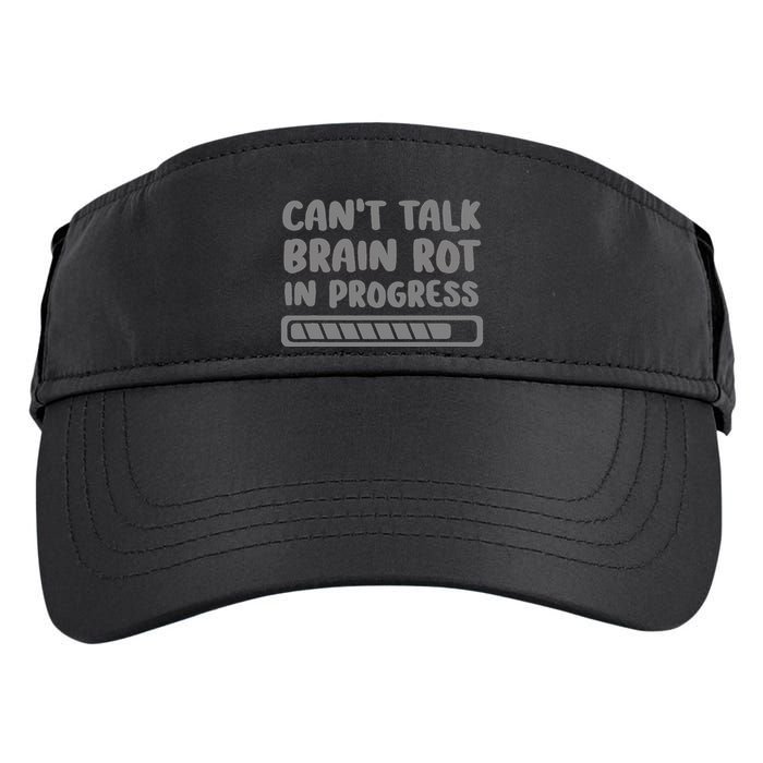 Brain Rot In Progress CanT Talk Gaming Brainrot Meme Adult Drive Performance Visor