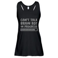 Brain Rot In Progress CanT Talk Gaming Brainrot Meme Ladies Essential Flowy Tank