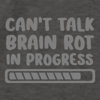 Brain Rot In Progress CanT Talk Gaming Brainrot Meme Vector Backpack