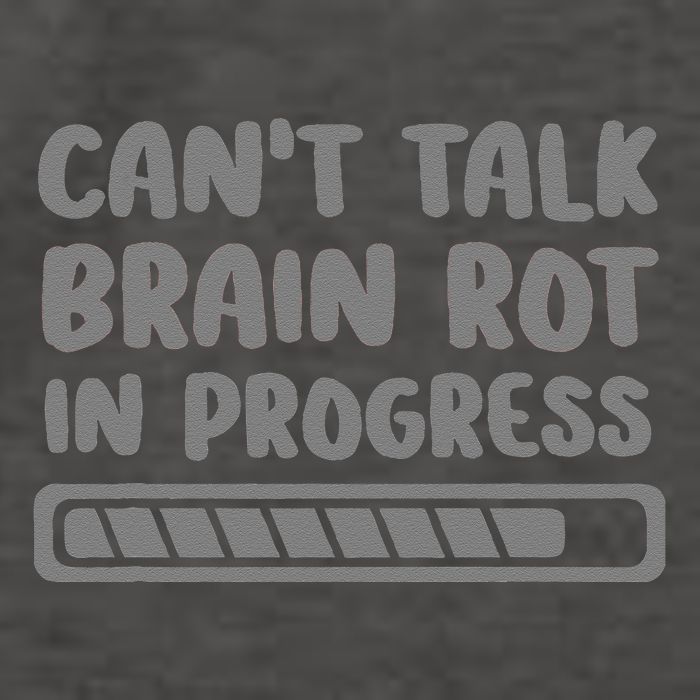 Brain Rot In Progress CanT Talk Gaming Brainrot Meme Vector Backpack