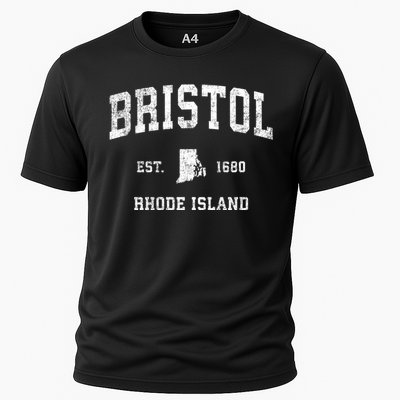 Bristol Rhode Island Ri Vintage Sports Cooling Performance Crew T-Shirt