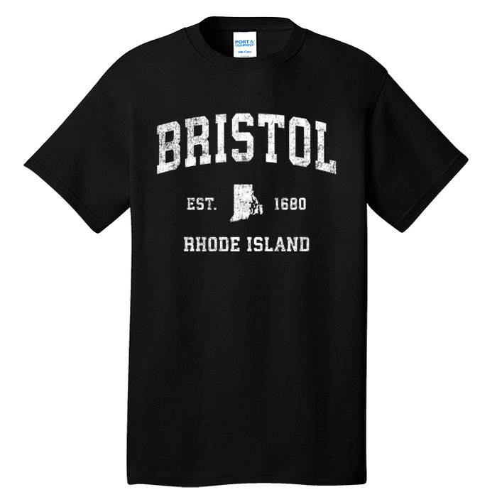 Bristol Rhode Island Ri Vintage Sports Tall T-Shirt