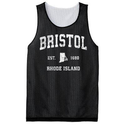 Bristol Rhode Island Ri Vintage Sports Mesh Reversible Basketball Jersey Tank