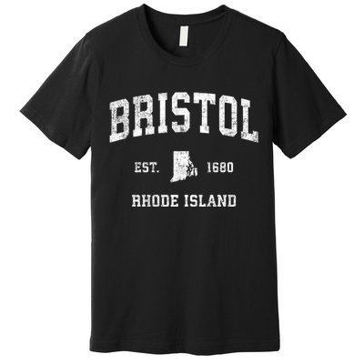 Bristol Rhode Island Ri Vintage Sports Premium T-Shirt