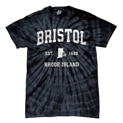 Bristol Rhode Island Ri Vintage Sports Tie-Dye T-Shirt